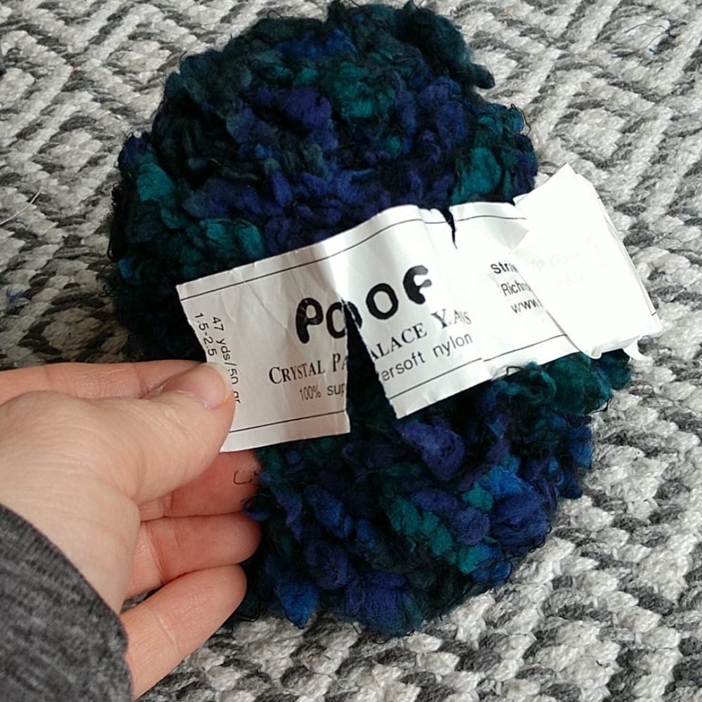 Yarn: POOF, Crystal Palace Yarns, Navy, Hunter